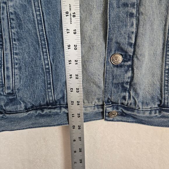 Pacsun Sherpa Lined Denim Jean Jacket Mens Medium - Picture 8 of 9